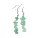 Aventurine Crystal Chip Drop Earrings