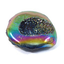Titanium Aura Quartz Geode - The Rainbow Guardian (955g)