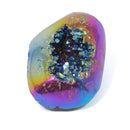 Titanium Aura Quartz Geode - The Rainbow Guardian (1008g)