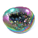 Titanium Aura Quartz Geode - The Rainbow Guardian (2594g)