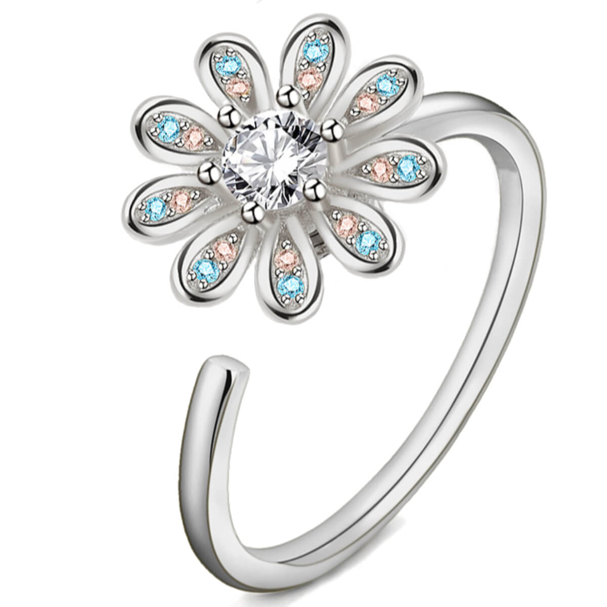 Sterling silver daisy best sale ring