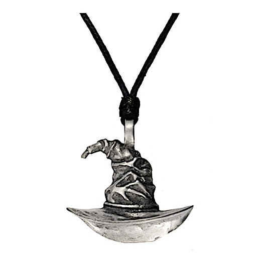 Witches Hat Necklace - Pewter