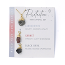 Interchangeable Healing Crystal Necklace - Protect