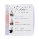 Interchangeable Healing Crystal Necklace - Protect