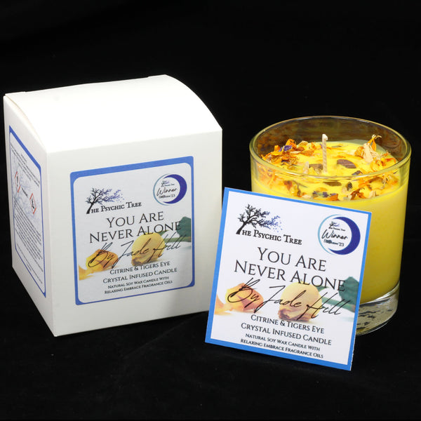 You Are Never Alone - Crystal Infused Scented Candle