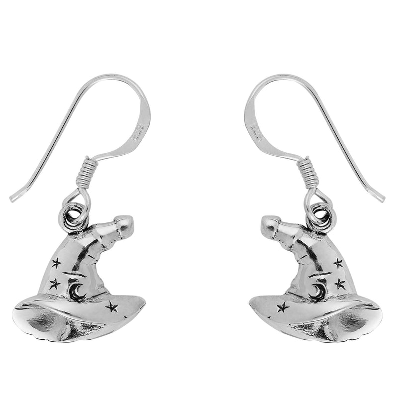 Witches Hat Earrings - Sterling Silver