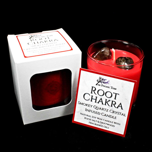 Root Chakra - Crystal Infused Scented Candle