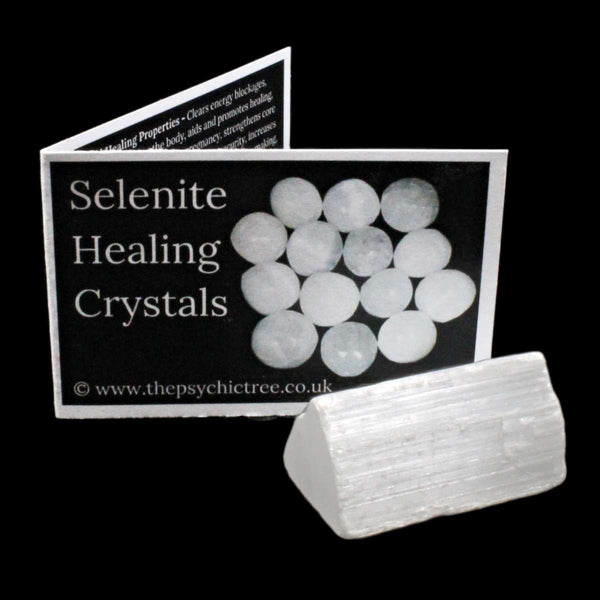 Selenite Rough Crystal & Guide Pack