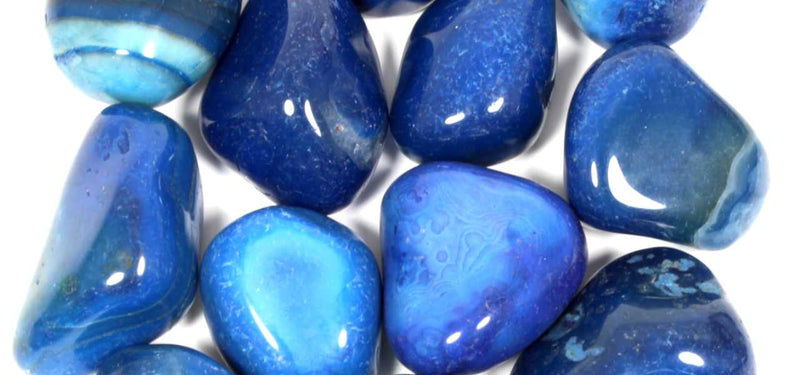 Blue Banded Agate Healing Crystals