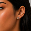 Lotus Flower Stud Earrings