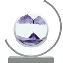 Moodscape Crescent White-Purple Sand Picture