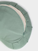 Yoga Studio GOTS Organic Cotton Crescent Lotus Zafu Buckwheat Cushion