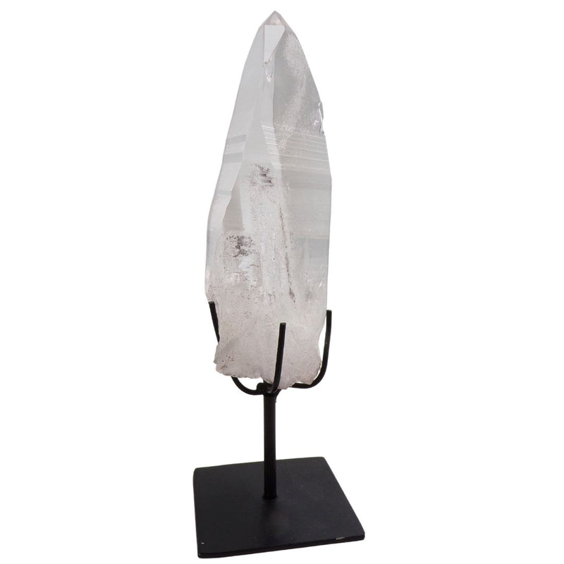A-Grade Lemurian Quartz Point on Stand (365g)