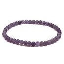 Amethyst - 4mm Beaded Bracelet