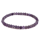 Amethyst - 4mm Beaded Bracelet