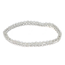 Clear Quartz - 4mm Beaded Bracelet