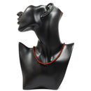 Carnelian - 4mm Beaded Necklace