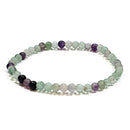 Fluorite - 4mm Beaded Bracelet