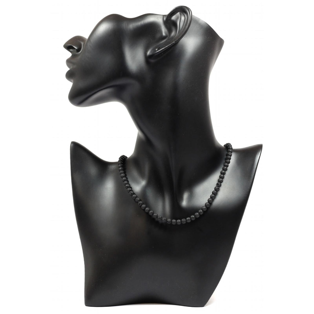 Lava Stone - 4mm Beaded Necklace