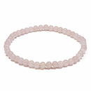 Rose Quartz - 4mm Beaded Bracelet