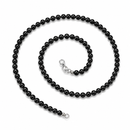 Black Obsidian - 4mm Beaded Necklace