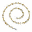 Citrine - 4mm Beaded Necklace