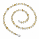 Citrine - 4mm Beaded Necklace