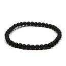 Lava Stone - 4mm Beaded Bracelet