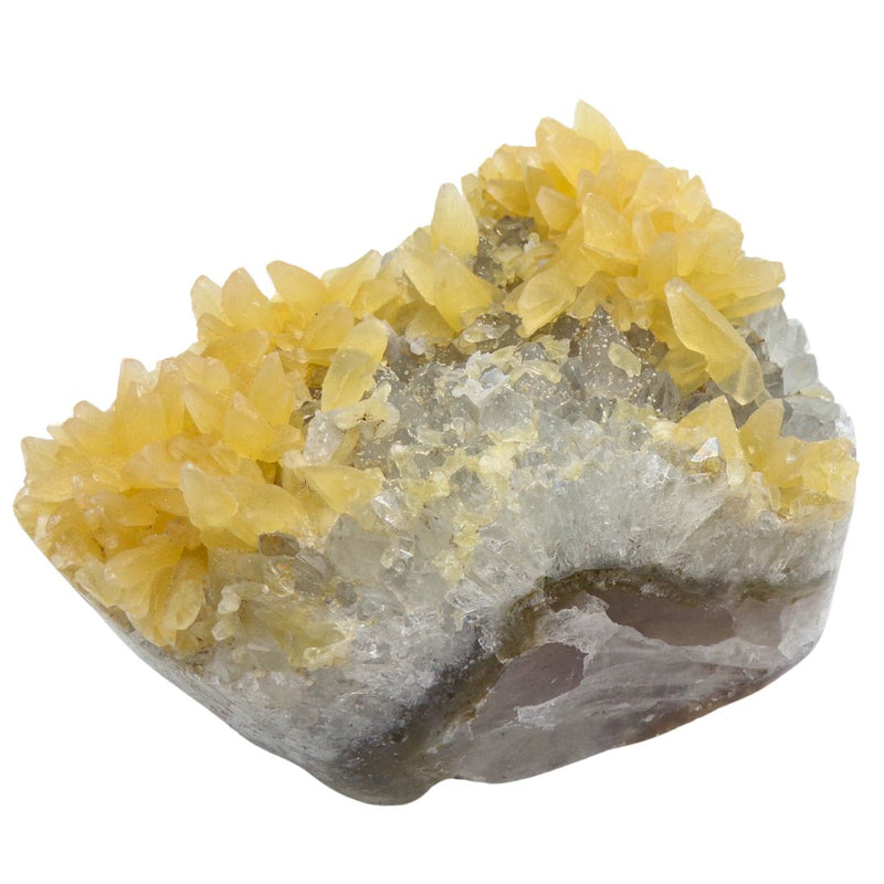 Polished Uruguayan Amethyst Wiith Natural Calcite (1.47kg)
