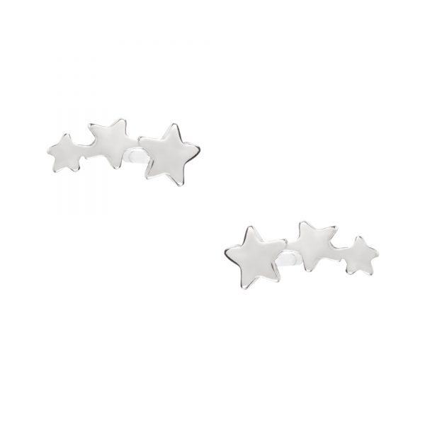 Shooting Star Studs Earrings - Sterling Silver