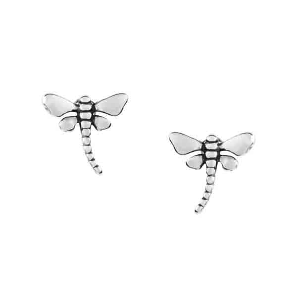 Dragonfly Stud Earrings - Sterling Silver