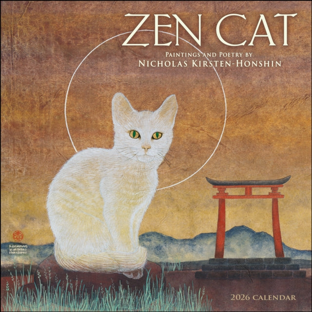 Zen Cat 2026 Wall Calendar : Paintings and Poetry by Nicholas Kirsten-Honshin