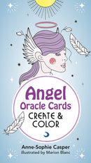 Angel Oracle Cards: Create And Color : 33 Customizable Cards and Step-by-Step Guidebook for Guidance and Self-Reflection
