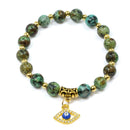 Protection & Growth Evil Eye Bracelet - African Turquoise