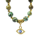Protection & Growth Evil Eye Bracelet - African Turquoise