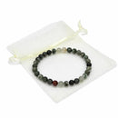 African Bloodstone - 4mm Beaded Bracelet