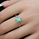 The Stone of Courage & Truth - Adjustable Amazonite Ring