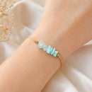 Amazonite Stone Chip Adjustable Bracelet