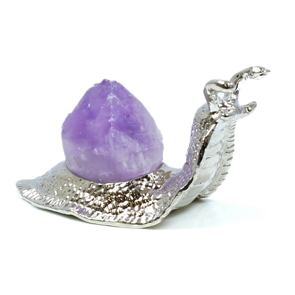 Amethyst Silver Snail