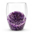 Peace & Positivity Amethyst Crystal-Infused Drinking Glass – 350ml