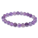 Amethyst Beaded Bracelet 8mm