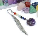 Peace & Tranquillity Heart Pendant & Feather Bookmark – Amethyst and Chakra Energy
