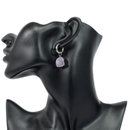 Amethyst Huggie Earrings – Intuition, Calm, Spiritual Connection