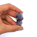 Labubu Amethyst Crystal Carving – Calming Magic & Playful Energy