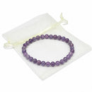 Amethyst - 4mm Beaded Bracelet