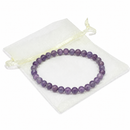 Amethyst - 4mm Beaded Bracelet