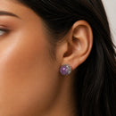 Amethyst Stud Earrings