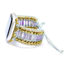 Amethyst Crystal Adjustable Apple Watch Strap