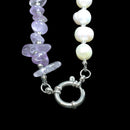 Inner Harmony Amethyst & Freshwater Pearl Necklace