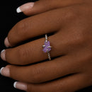 The Stone of Peace - Adjustable Amethyst Ring